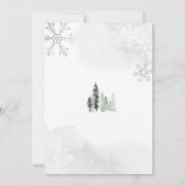 Baby It's Cold Outside Baby Shower Uitnodiging (Achterkant)