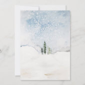 Baby It's Cold Outside Baby Shower Uitnodiging (Achterkant)