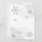 Baby It's Cold Outside Baby Shower Uitnodiging (Achterkant)