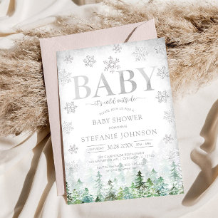 Baby It's Cold Outside Baby Shower Uitnodiging