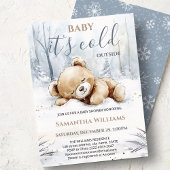 Baby It's Cold Outside Baby Shower Uitnodiging