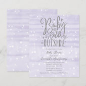 Baby It's Cold Outside Baby Shower Uitnodiging (Voorkant / Achterkant)