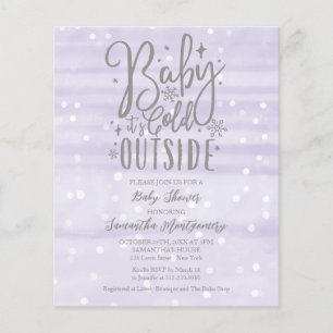 Baby It's Cold Outside Baby Shower Uitnodiging