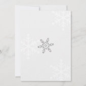 Baby It's Cold Outside Baby Shower Uitnodiging - R (Achterkant)