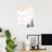 Baby It's Cold Outside, Baby Shower Welkom Poster (Thuiskantoor)
