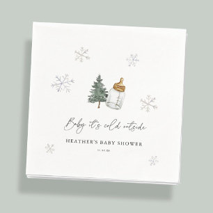 Baby It's Cold Outside Berg Winter Baby Shower Servet