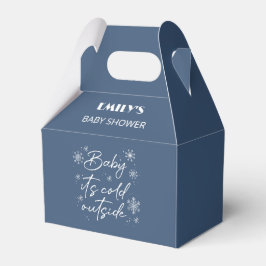Baby It's Cold Outside Blauw Bedankdoosjes
