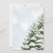 Baby It's Cold Outside Blue Baby Shower Invitation Kaart (Achterkant)