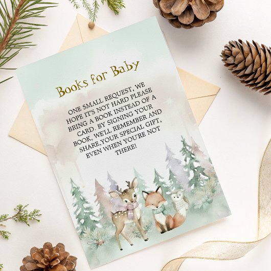 Baby It's Cold Outside Boeken voor Baby Informatiekaartje