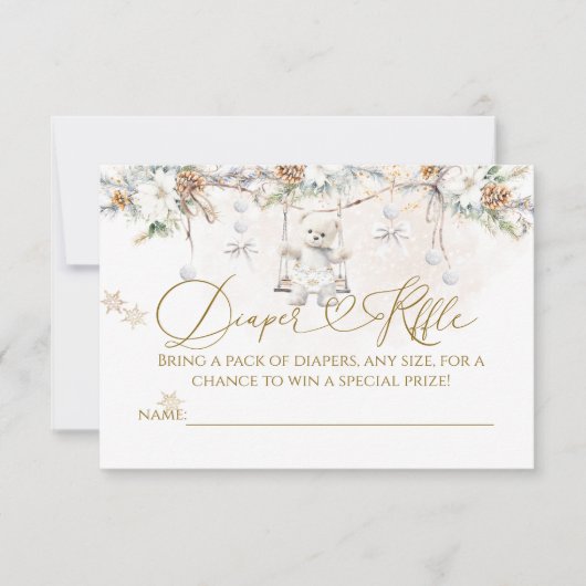 Baby Its Cold Outside Clothest Line Baby Shower Kaart (Voorkant)