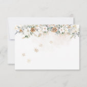 Baby Its Cold Outside Clothest Line Baby Shower Kaart (Achterkant)