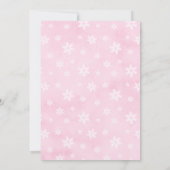 Baby It's Cold Outside Coquette Baby Shower  Kaart (Achterkant)