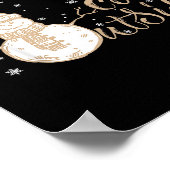 Baby It's Cold Outside Cute Snowman Christmas Wint Poster (Hoek)