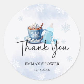 Baby It's Cold Outside Dank je Ronde Sticker