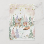 Baby It's Cold Outside Diaper Raffle Baby Shower Informatiekaartje (Achterkant)