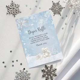 Baby It's Cold Outside Diaper Raffle Baby Shower Informatiekaartje