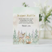 Baby It's Cold Outside Diaper Raffle Baby Shower Informatiekaartje (Staand voorkant)