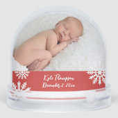 Baby it's Cold Outside Double Photo Sneeuwbol (Achterkant)