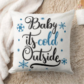 Baby it's cold outside dubbele kleur kussen (Deken)