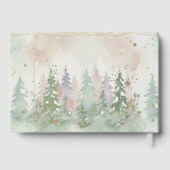 Baby It's Cold Outside Elegant Winter Woodland  Gastenboek (Achterkant)