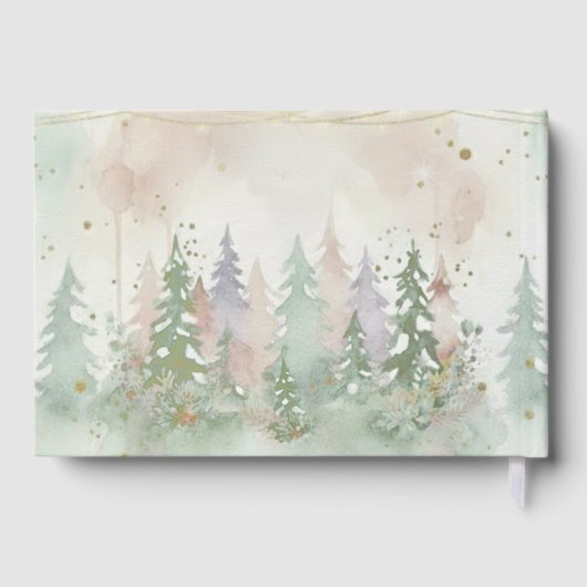 Baby It's Cold Outside Elegant Winter Woodland  Gastenboek (Achterkant)