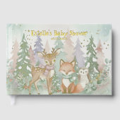 Baby It's Cold Outside Elegant Winter Woodland  Gastenboek (Voorkant)