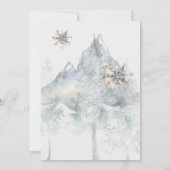 Baby Its Cold Outside Evergreen Winter Baby Shower Kaart (Achterkant)