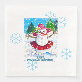 Baby It's Cold Outside! Feestbenodigdheden Servet