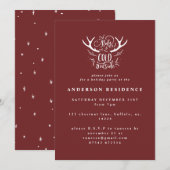 Baby it's cold outside feestelijke uitnodiging (Voorkant / Achterkant)