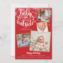 Baby It's Cold Outside Foto Vakantie Geboorte