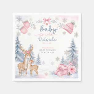 Baby It's Cold Outside Hert Bos Baby Shower Servet