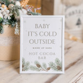 Baby It's Cold Outside Hot Cocoa Bar Poster