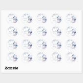 Baby It's Cold Outside IJsbeer Ronde Sticker (Vel)
