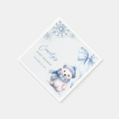 Baby It's Cold Outside Ijsbeer Servetten (Hoek)