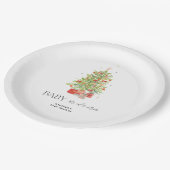 Baby It's Cold Outside Kerst Baby Shower Papieren Bordje (Gekanteld)