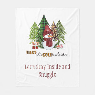 Baby It's Cold Outside Kerst Persoonlijk Fleece Deken