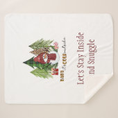 Baby It's Cold Outside Kerst Persoonlijk Sherpa Deken (Voorkant (horizontaal))