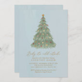 Baby It's Cold Outside Kerstboom Baby Shower  Kaart (Voorkant / Achterkant)