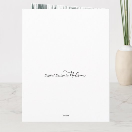 Baby It's Cold Outside Kerstkaart (SF 8.5x11) Kaart (Achterkant)