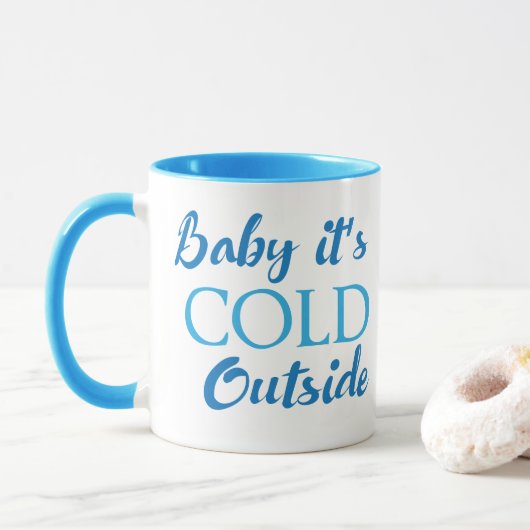 Baby It's Cold Outside Koffiemok Mok (Met donut)