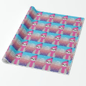 Baby It's Cold Outside Luiaard Cadeaupapier (Uitgerold)