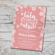 Baby It's Cold Outside Meisje Winter Baby Shower