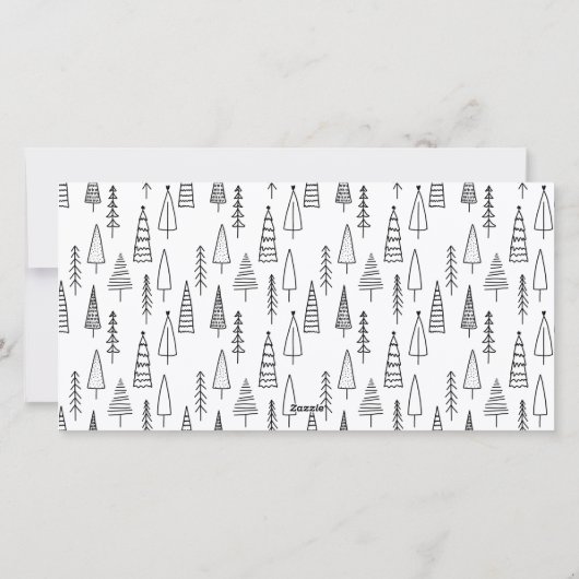 Baby It's Cold Outside Modern Script Foto Feestdagenkaart (Achterkant)