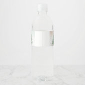 Baby It's Cold Outside Moderne Winter Woud  Waterfles Etiket (Achterkant)