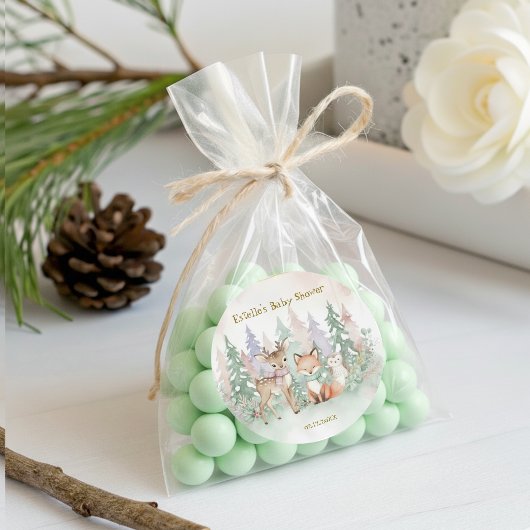 Baby It's Cold Outside moderne winterwoud Ronde Sticker