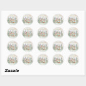 Baby It's Cold Outside moderne winterwoud Ronde Sticker (Vel)