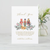 Baby It's Cold Outside Nutcracker Baby Shower  Bedankkaart (Staand voorkant)
