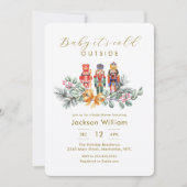 Baby It's Cold Outside Nutcracker Baby Shower Kaart (Voorkant)