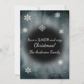 Baby It's Cold Outside Pinguïn Feestdagenkaart (Achterkant)