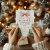 Baby It's Cold Outside Pink Christmas Winter Girl Kaart